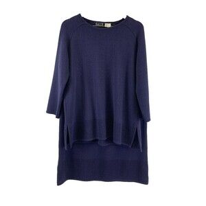 Lennie New York Sweater Skirt Outfit Navy Knit Maxi Skirt Pullover Womens‎ Large